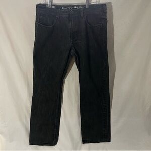 Buffalo David Bitton Daran Slim Straight Jeans 36x30 Black